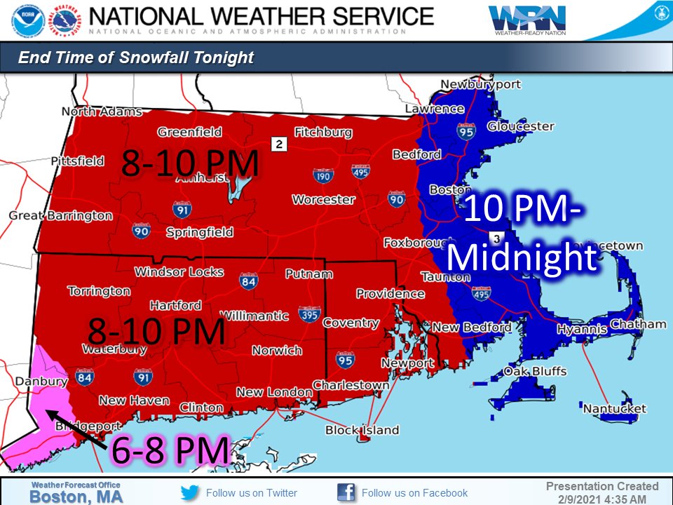 Widespread accumulating snow across southern New England today into tonight. Hazardous travel expected especially for the afternoon commute. Heaviest snowfall between 2-7 PM. #mawx #riwx #ctwx