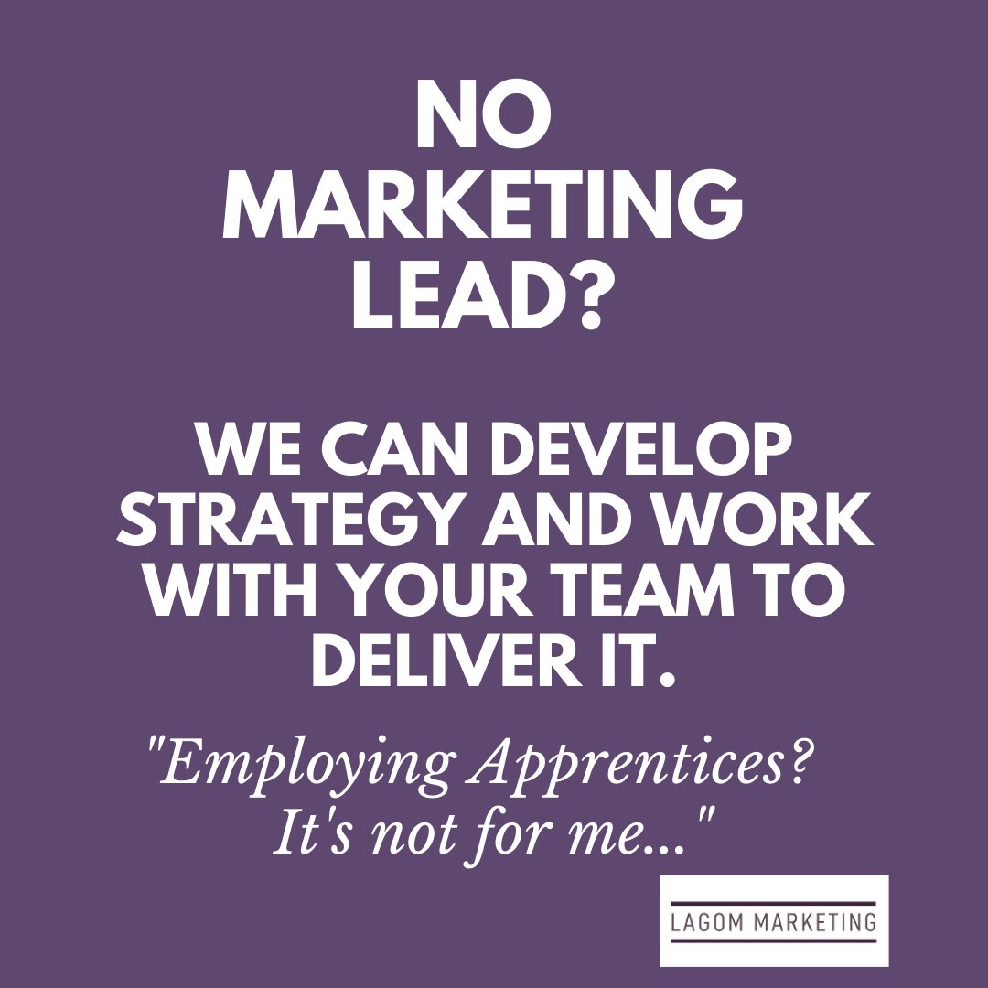 Marketing apprentices? Not for me....

Find out why how to overcome those barriers: lagommarketing.co.uk/blog/marketing…

#NAW2021 <a href="/Apprenticeships/">Apprenticeships and Skills</a> #marketingapprentices #BuildTheFuture