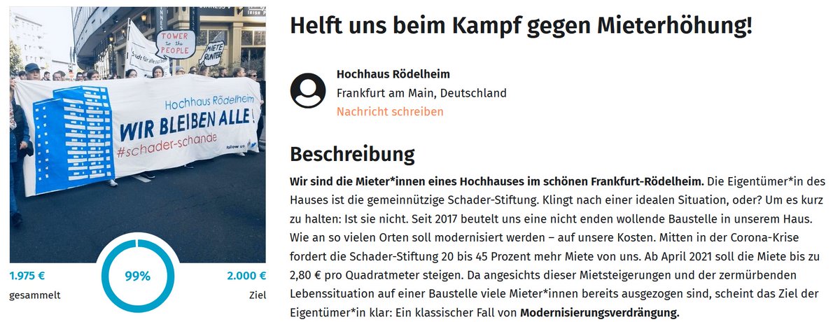 <a href="/Hochhaus_Rheim/">Hochhaus Rödelheim</a> ein Mal das eine Prozent sein? 

betterplace.me/helft-uns-beim…