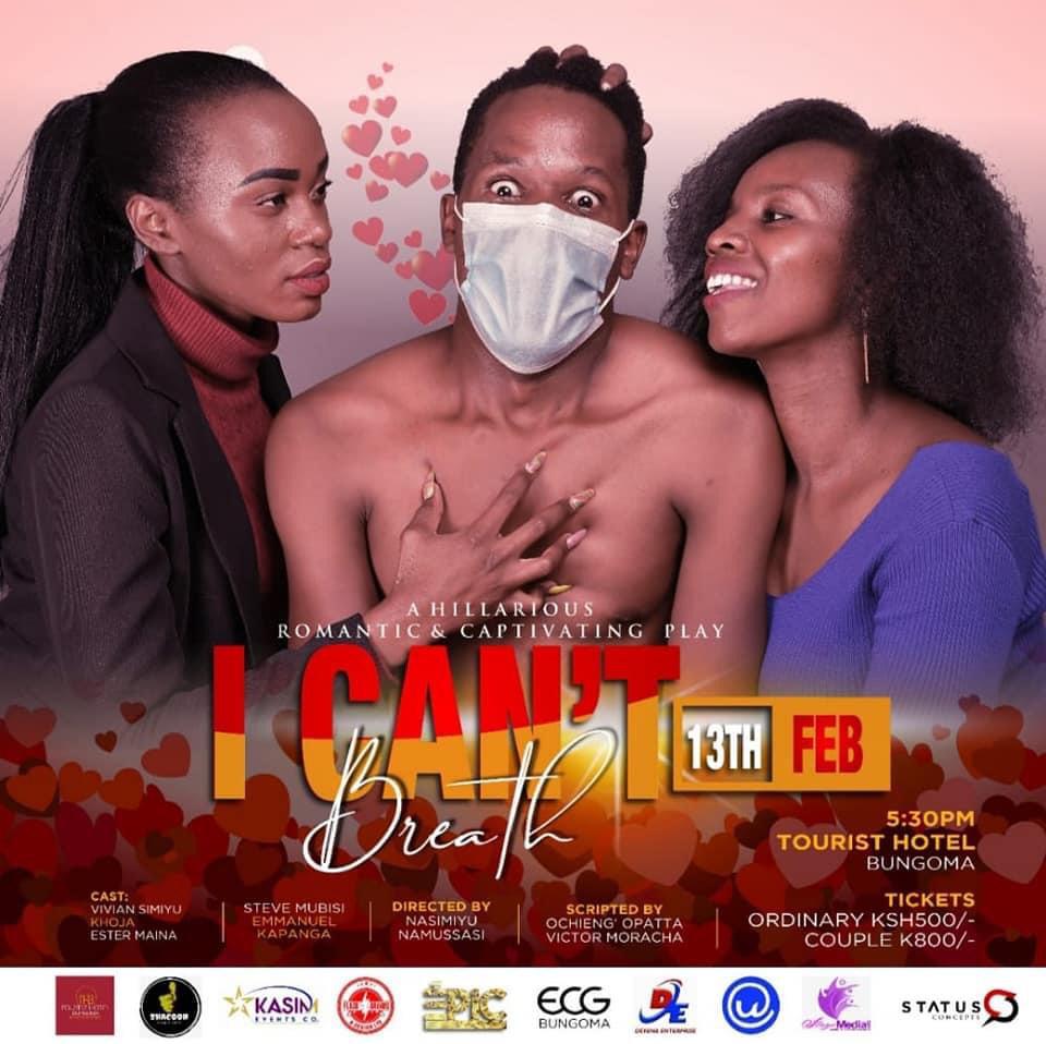 br_interactive's tweet photo. #brpromo
#stageplay
 Valentines weekend treat is here with you! I CANT BREATH stage play is a well thought out play that will crack you up and educate at the same time! Get your tickets already. https://t.co/ME0bvnAxPk