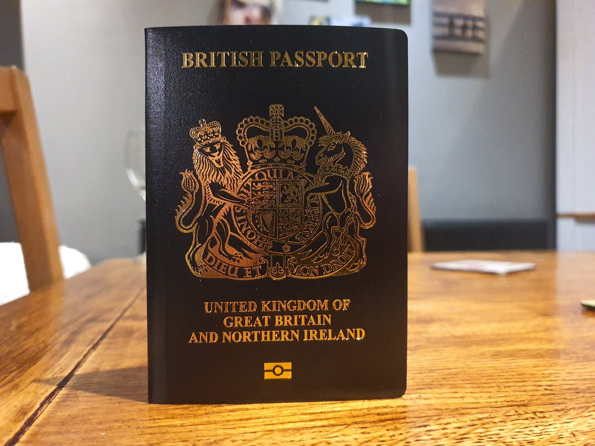 1johnholden's tweet photo. Pros: it looks nice in blue and the page with your personal details is stiff so it naturally falls open there. Cons: we have   damaged our children's future, risked the Good Friday Agreement, messed up trade links and empowered the xenophobes.  Swings &amp;  roundabouts eh? https://t.co/PCLxnSpSjW