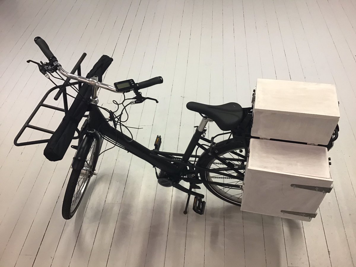 We work with a range of partners, artists & collaborators to help make the museum more accessible. Our building can feel a little imposing, but that doesn't mean we can't take our work out into the community! This refurbished bike will be taking workshops in envelopes out soon...