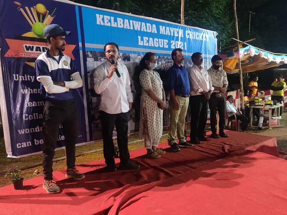 sawantksantosh's tweet photo. Honoured to be invited as the chief guest at cricket tournament organised by Kelbai Wada youth. 
Also seen Guest of Honour - Dr. Siddhi Kasar- Medical Incharge PHC Mayem along with Panch member(Mrs.Arondekar) #MayemForward https://t.co/5c0nZ4vxUw