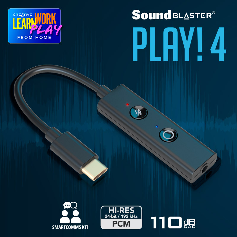 Sound Blaster Introducing The All New Sound Blaster Play 4 Don T Be Fooled By Its Ultra Compact Form Factor The Play 4 Packs A Punch With Its 24 Bit 192 Khz