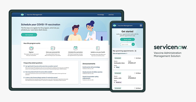fujitsu_now's tweet photo. Disconnected, manual, legacy systems are among the biggest challenges to getting the world vaccinated. Hear how @ServiceNow is solving complex logistics challenges to quickly vaccinate people against COVID-19: https://t.co/WL5LEHbD7n https://t.co/D9AMWS9ksn