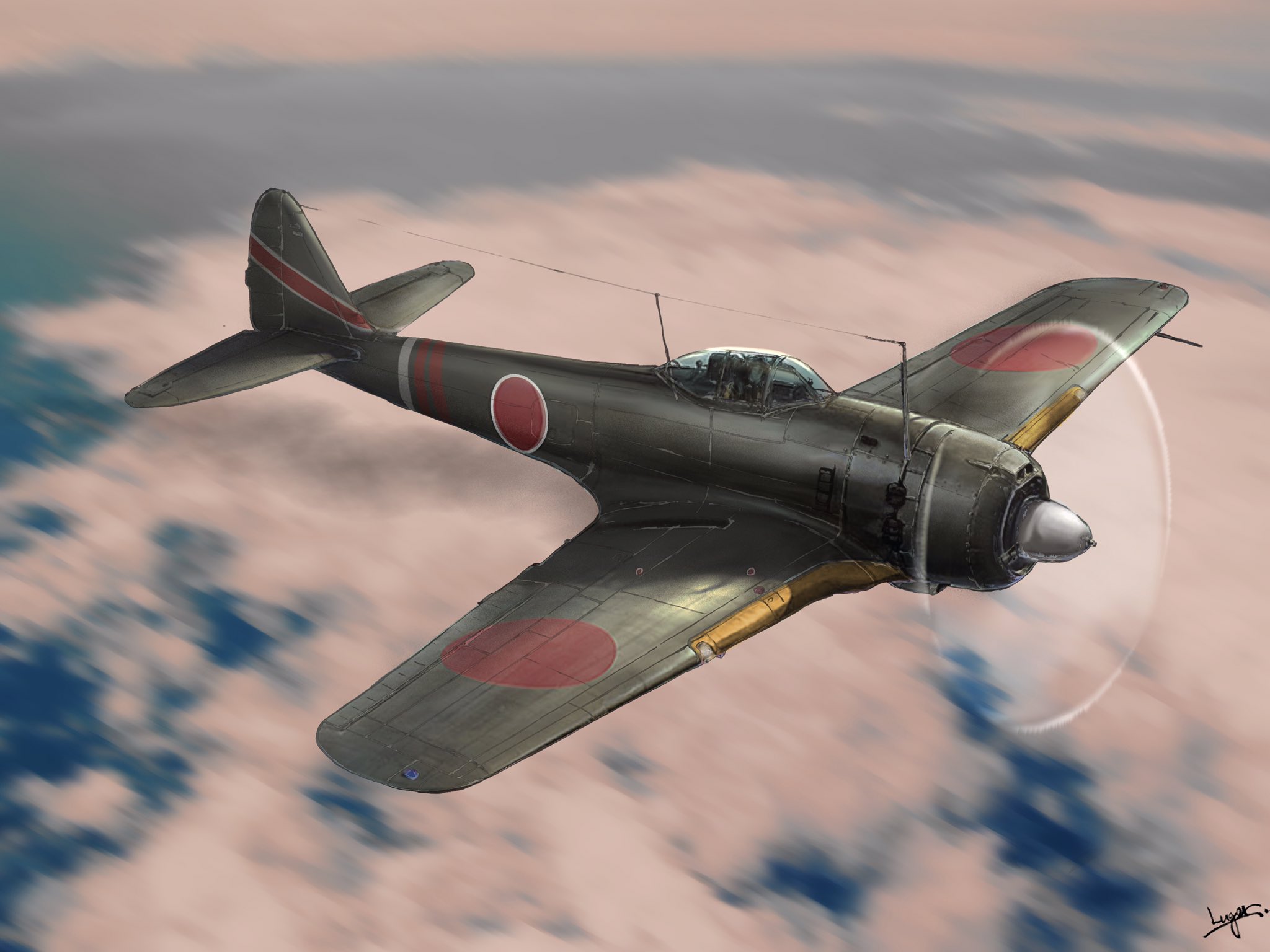 鬼ルガs 戦闘機は戦車程上手く無いよ でもレシプロ機好きだからたまに描く T Co I8g1eb1cwb Twitter