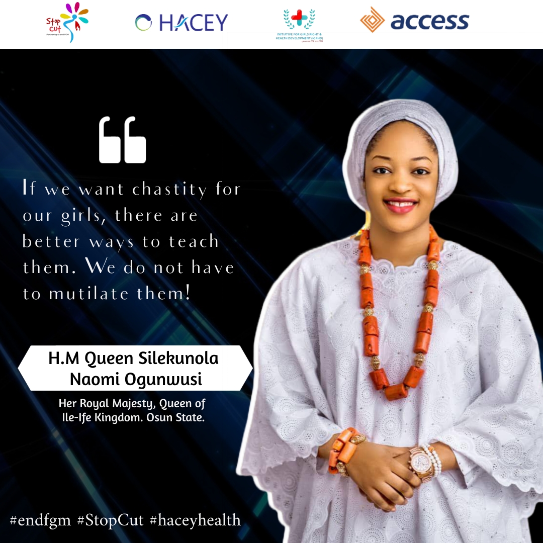 haceydev's tweet photo. If you missed our 2021 International Day of Zero Tolerance for Female Genital Mutilation, here are some excerpts from Queen Silekunola Naomi Ogunwusi
#haceyhealth #stopcutproject #stopcut #endfgm https://t.co/BPwJ3Li25R