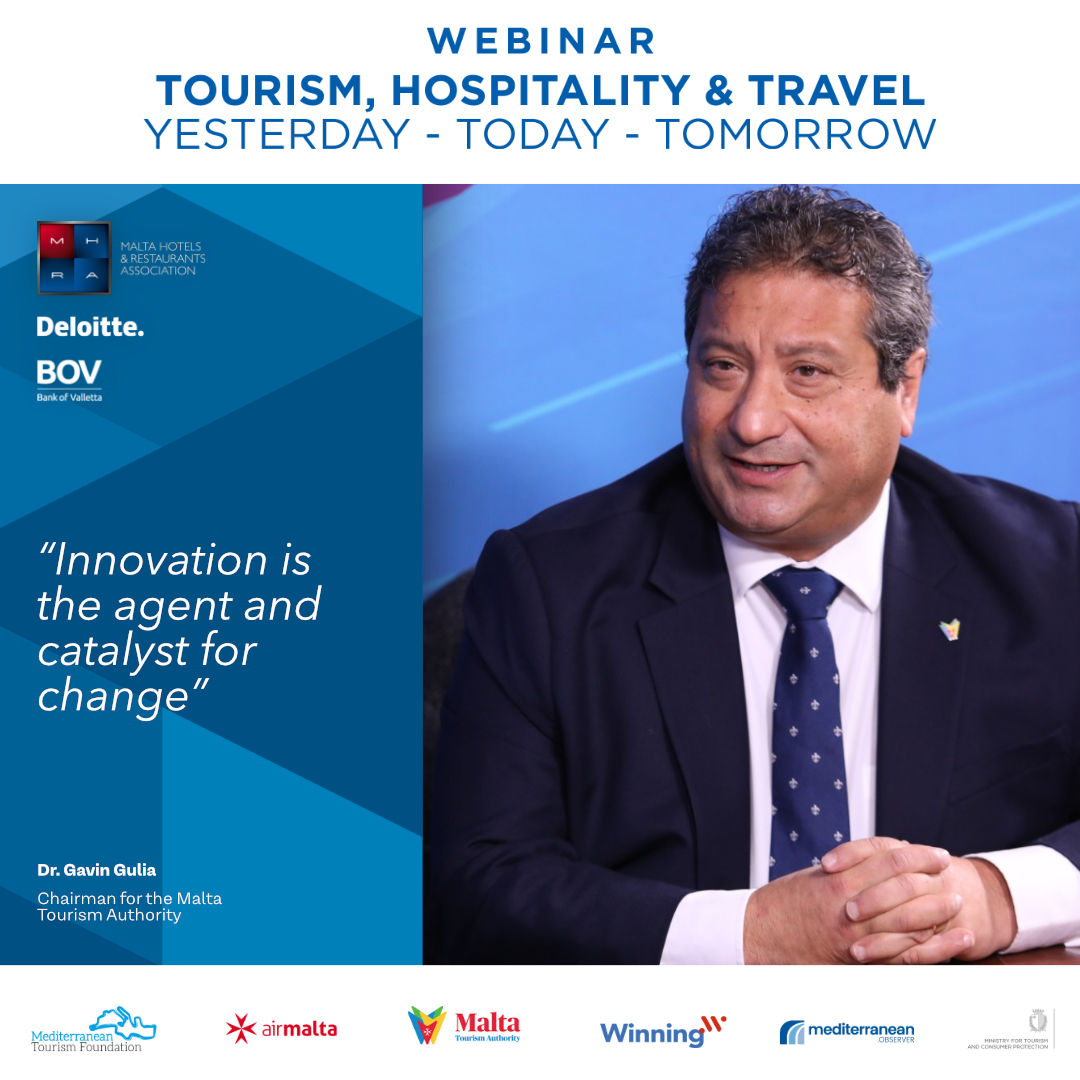Dr. Gavin Gulia - Chairman for the Malta Tourism Authority. Tourism, Hospitality &amp; Travel. Yesterday - Today - Tomorrow