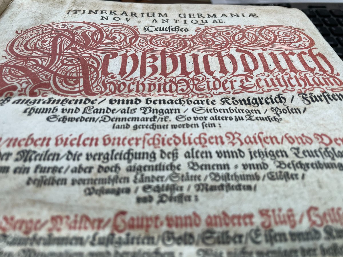 wilsberg's tweet photo. #Zeiller #Reyßbuch (seltener Hashtag) von #1632 -#1640 eine Art #barocker #baedeker von enzyklopädischem Ausmaß auf über 1.200 Seiten und einem #Literaturverzeichnis von über 300! Titeln, die einen bis heute auf Wochen lahmlegen. #münster https://t.co/8Hbzrglnnl