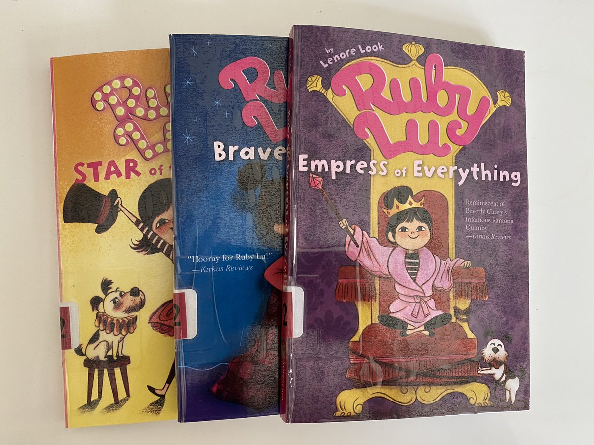 MrsSloths's tweet image. New to my library are these fantastic stories of Ruby Lu, an amazing character who completely embodies what we find lovable about an almost 8 year old. Great references to Chinese culture. These are fantastic for my international primary library. @lenorelook #rubylu #chapterbook