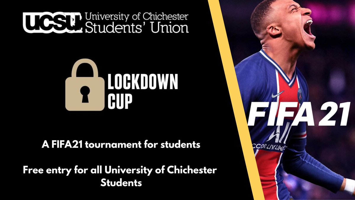 🏆The Lockdown Cup 2021 🏆
 
Fancy yourself as one of the best FIFA players at your University?
  
Register to play in The Lockdown Cup 2021, the newest Student FIFA Tournament ⚽️🎮

REGISTRATION IS FREE 👇
linktr.ee/TheLockdownCup
 
#chiuni #wsihe