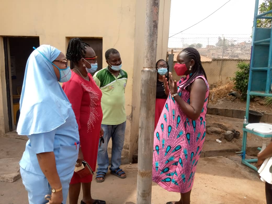 Our work with <a href="/WaterAidNigeria/">WaterAid Nigeria</a> being inspected at Foko community, Ibadan  to ascertain compliance with standards and guidelines. 

#COVID19 #handwashing #WASH