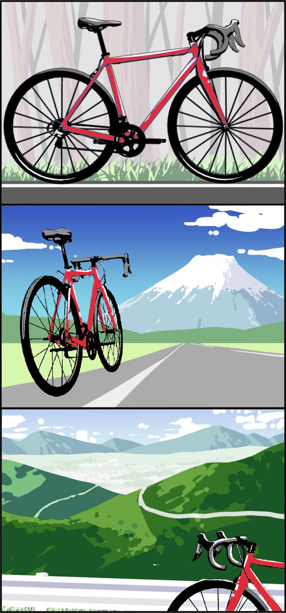 映える自転車写真を撮る構図②
#自転車 #ロードバイク #写真 