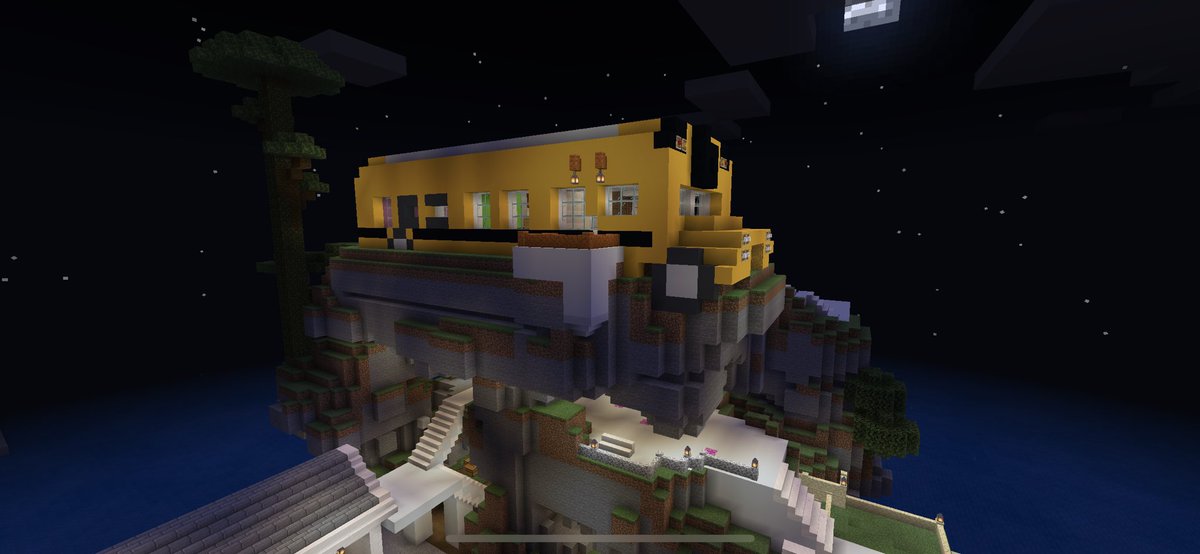 Anthony60529920's tweet photo. Minecraft school bus house #minecraft #schoolbus #bus #mountains #night https://t.co/CsHTvqWVAL