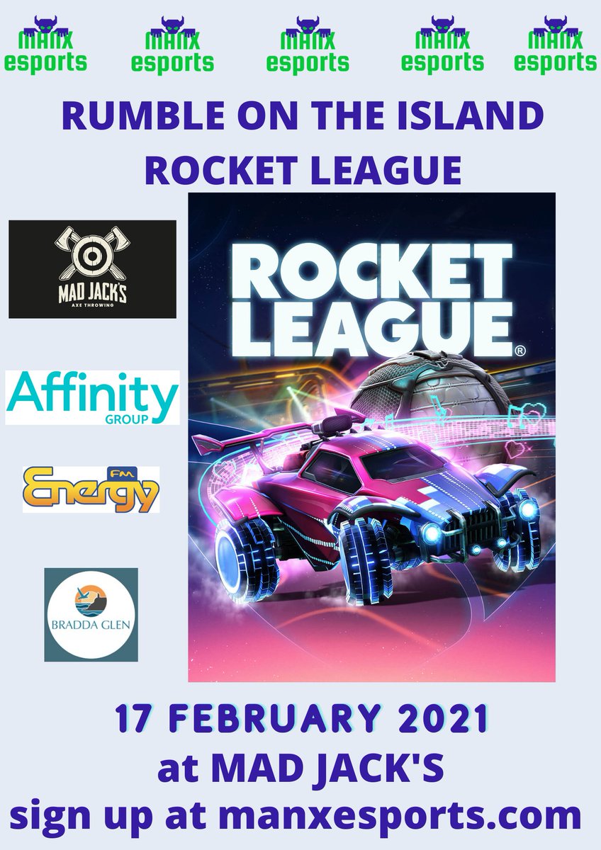 esports_manx's tweet image. 🎮🤩COMPETITION TIME🤩🎮

Here at Manx esports we will be holding Rumble on the Island Rocket League on the 17th February at Mad Jack’s Axe Throwing starting at 10am. 

Follow the link below to register for the Rumble. 

battlefy.com/manx-esports/r…