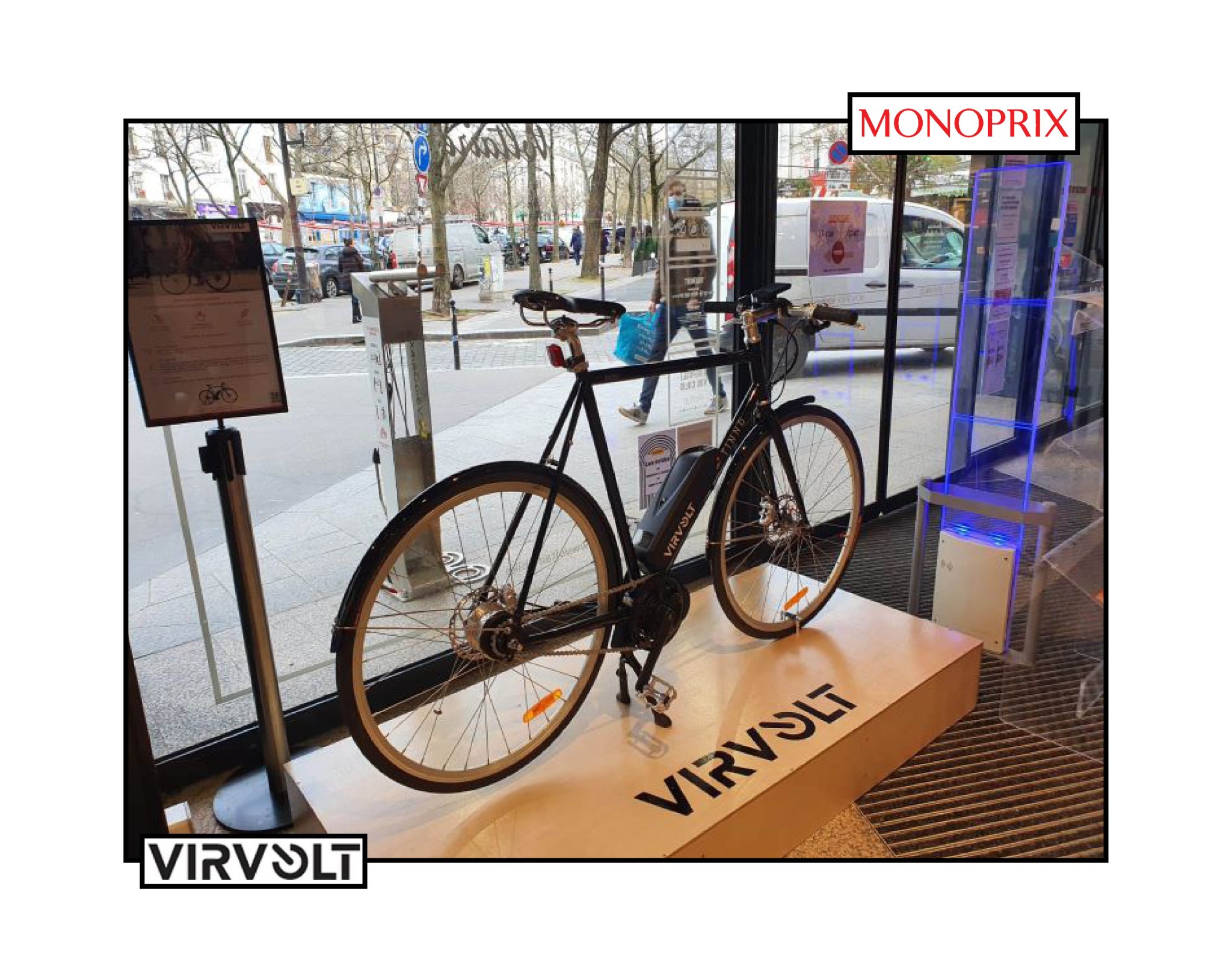Monoprix on X Au c ur du magasin Montparnasse la station Monoprix s enrichit d un nouveau partenaire VirVolt et propose aux clients de transformer leur velo traditionnel en velo electrique. Rendez vou...