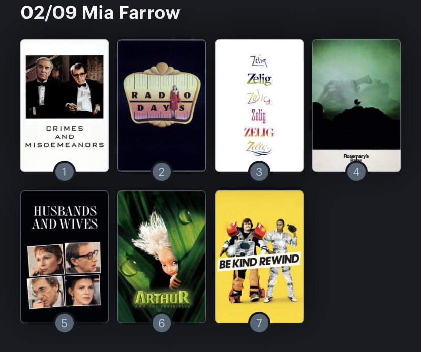 Hoy cumple años Mia Farrow (76) Happy birthday Aquí mi Ranking: 