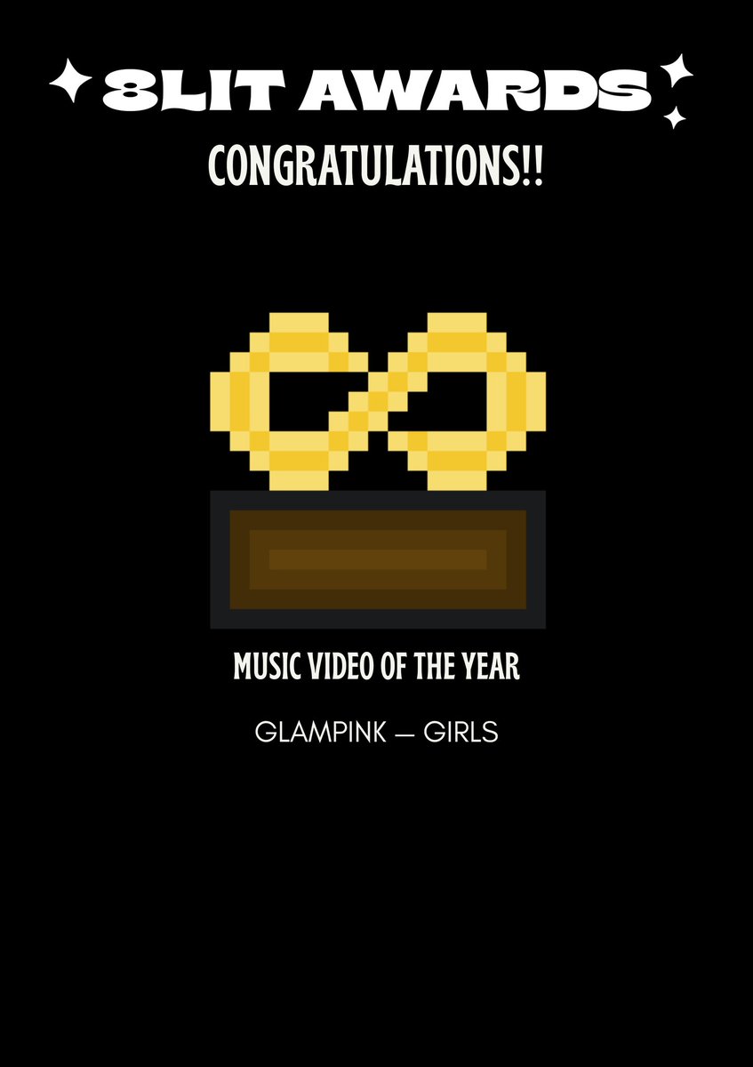 lit_media's tweet photo. 8LIT AWARDS (에잇릿 어워즈)
Month Of January 1월
"MUSIC VIDEO OF THE YEAR" (DAESANG)

CONGRATULATIONS, #GLAMPINK - GIRLS 🎉

#8lit #에잇릿 https://t.co/njeG7gARwV
