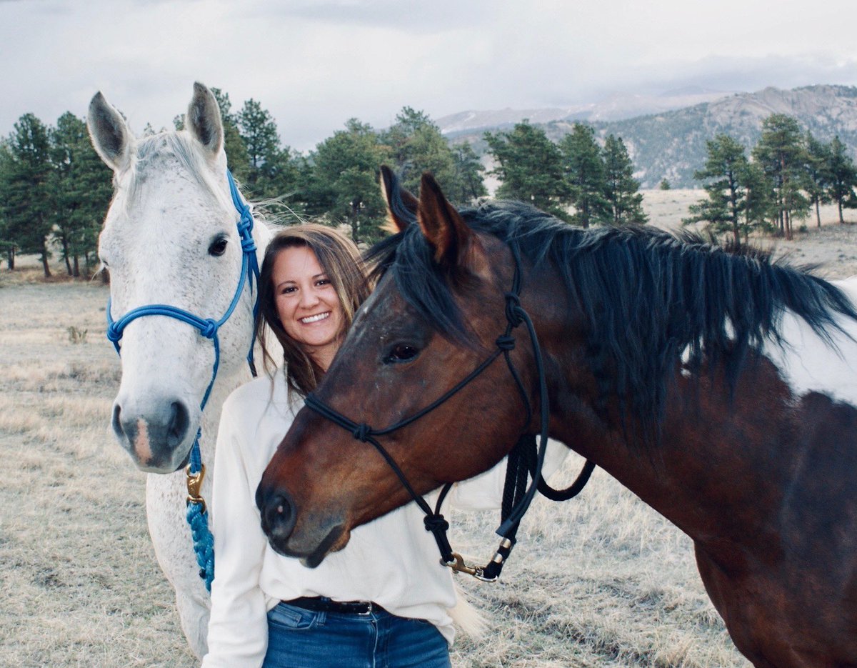 Caitlan Thorne! From Elizabeth, Illinois with a Bachelor of Science in kinesiology from Ottawa University. She’s currently studying equine nutrition physiology for her masters degree. Her thesis project will be evaluating the workload in rodeo performance barrel racing horses!