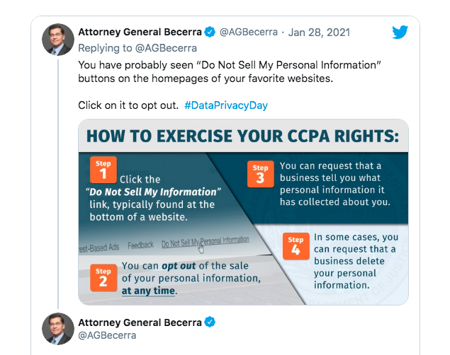 Avritek's tweet image. From retail brands to small publishers, a flurry of companies have been calling privacy lawyer Dominique Shelton Leipzig about a recent tweet from the CA Attorney General regarding a new global privacy opt-out tool called #GlobalPrivacyControl digiday.com/media/why-a-tw…