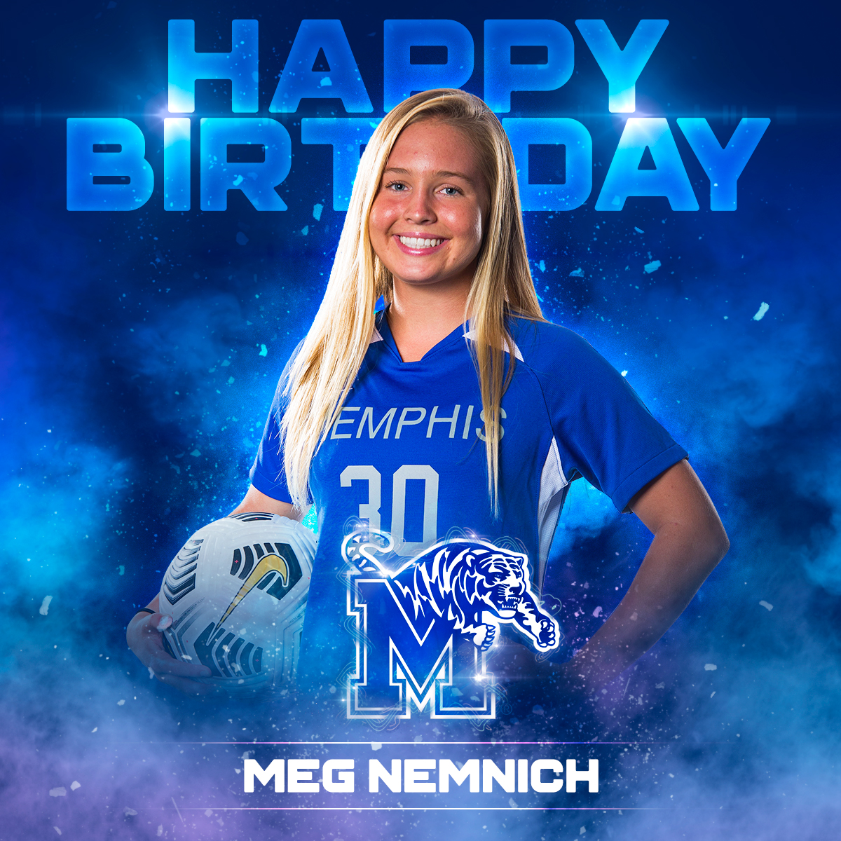 MemphisWSoccer's tweet photo. Happy Birthday Meg! Hope it's a great one! 🎂🎉 https://t.co/6HepTk58cu
