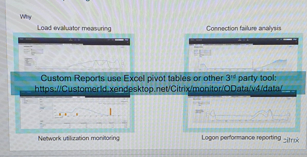 Interested session with @TechnologistG <a href="/Wendy_Gay1/">wendy</a> and <a href="/nboevink/">Niek Boevink</a> that we presented on about tht monitor service API. Have a look here for more on the schema and what's available to query against: developer-docs.citrix.com/projects/monit…