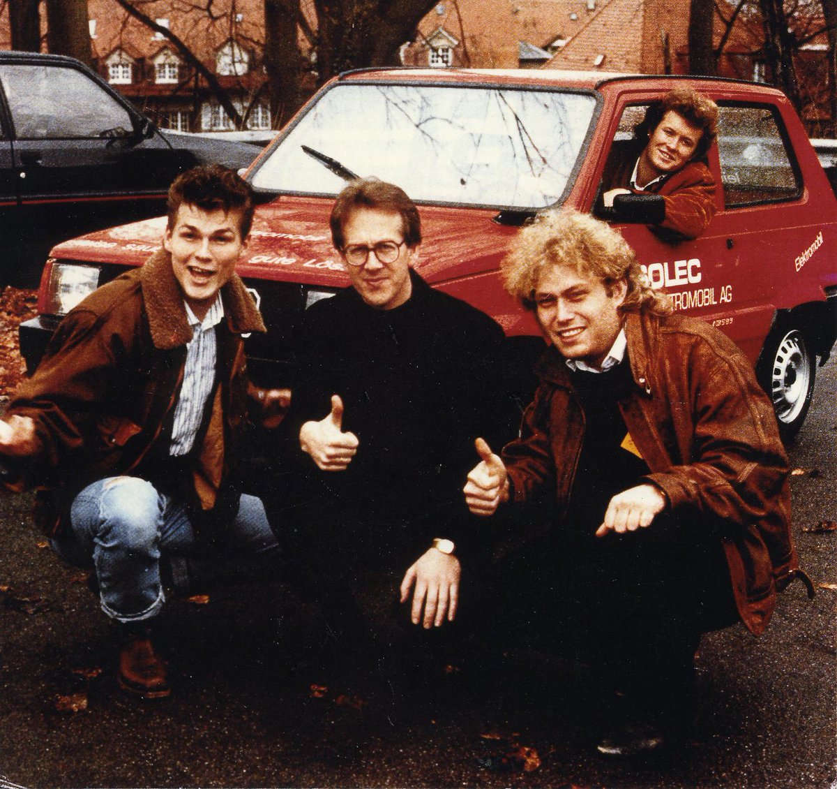 (3/8) While in Switzerland in 1989, Harket and keyboardist Magne Furuholmen bought a Fiat Panda that had been converted by its owner to run on a battery. : Bellona