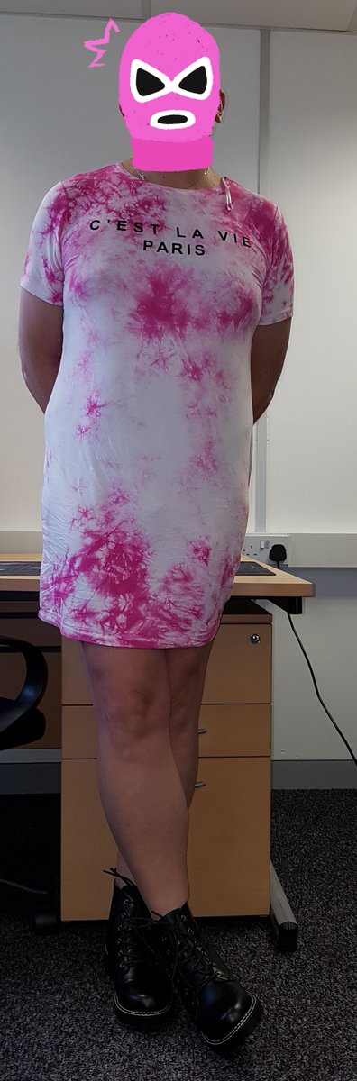 MandyWorsley2's tweet photo. Sorry it's creased but was wearing it under jeans and jumper too and from the office π€£ #femboy #sissy #sissyinpink #crossdresser https://t.co/Er65X3vxQW