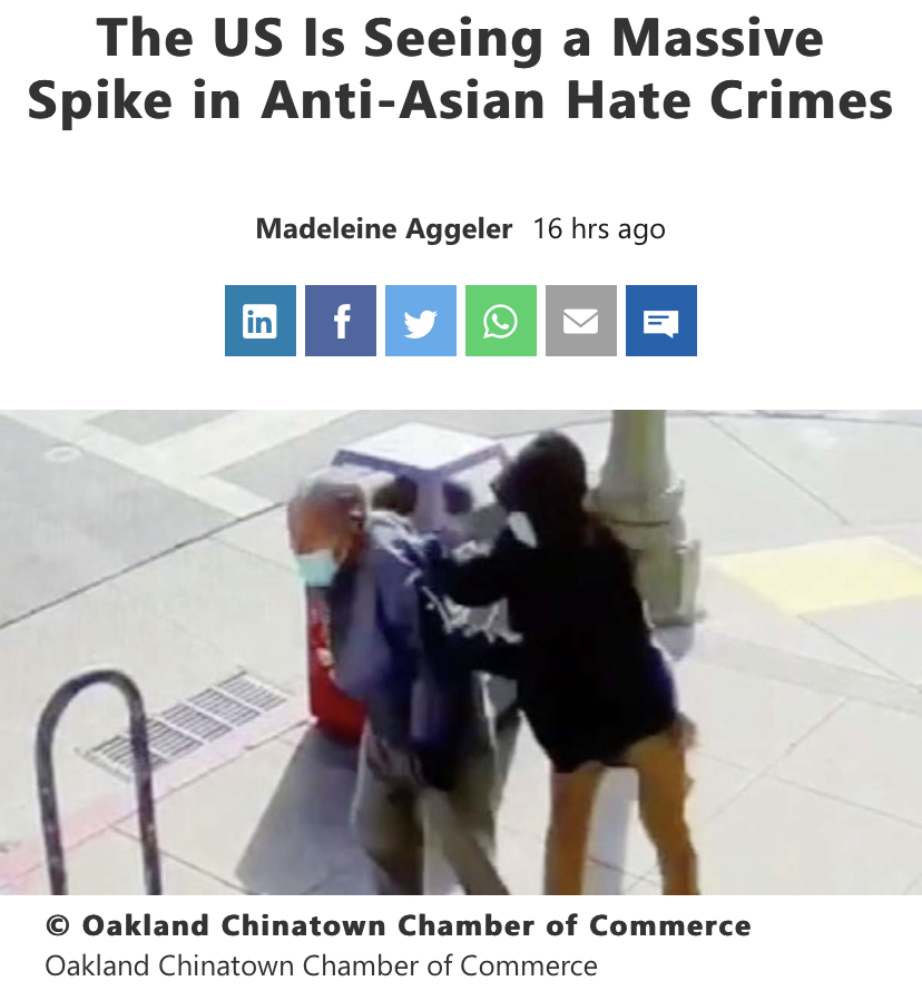Why you should care about the skyrocket of Asian American hate crimes [a thread]