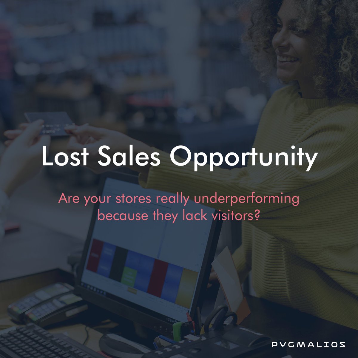 pygmalios's tweet photo. Managers typically think of an underperforming store as the one with just a few sales. However, less paying customers doesn't have to equal less visitors. Will the ratio between paying customers and just mere visitors be high or low? People Counting+ helps you to find out. https://t.co/v3ftij06DP