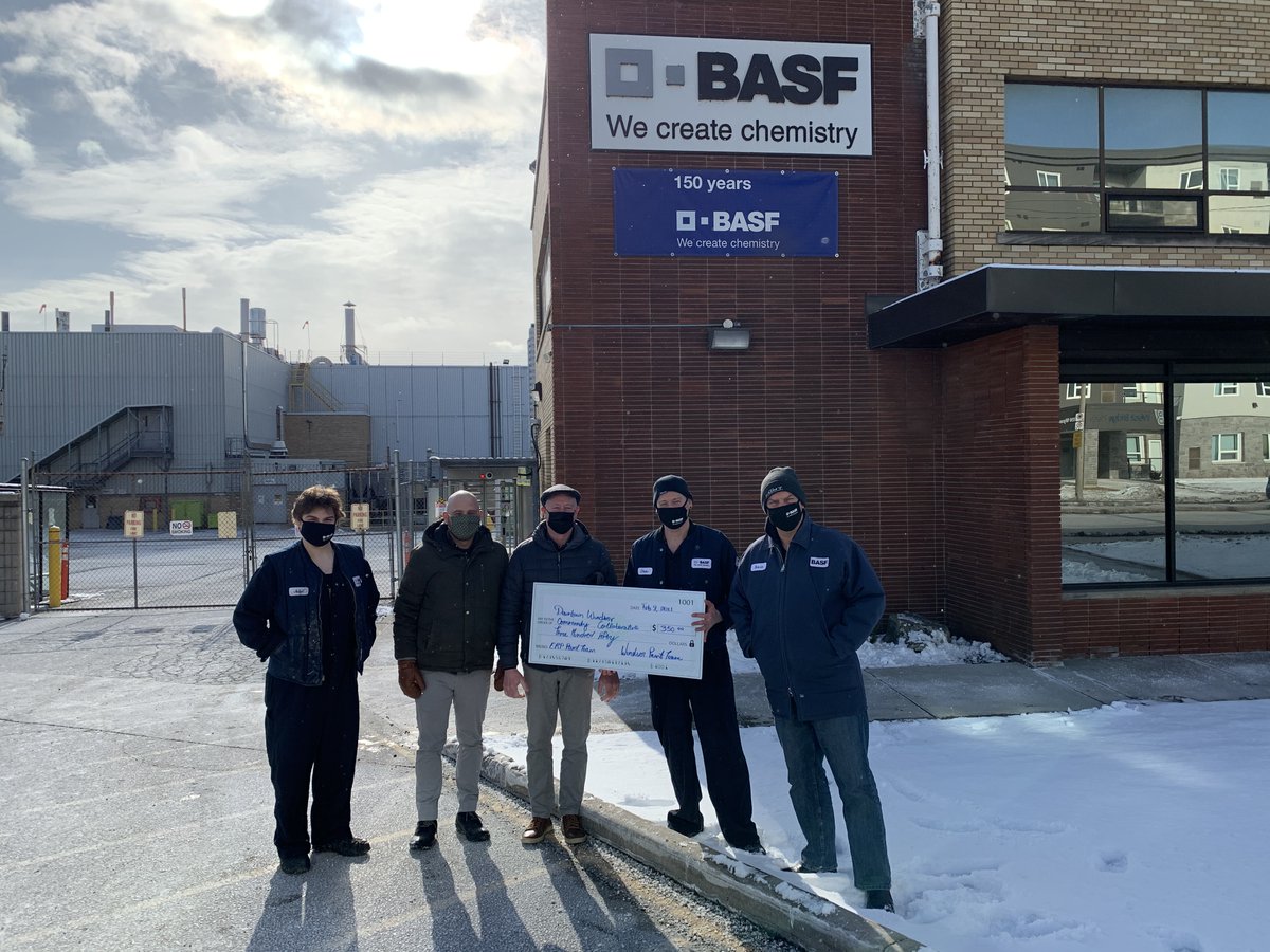 Thank you to our neighbours, the Windsor paint team at <a href="/BASFCanada/">BASF Canada</a> for choosing to support the DWCC! 

"The BASF Windsor Paint Plant implemented a monthly donation initiative to local charities in the Windsor/Essex community."