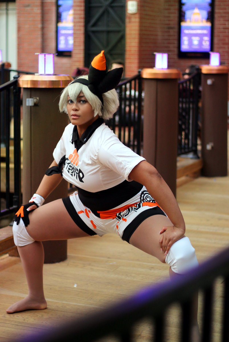 Day 9 of #28daysofblackcosplay with Gym Leader Bea from #Pokemon! . More  photos because why not! :) Cosplay created by me! Photos: Helloitskosplay \u0026  @AngelicDaze, image size:804x1200