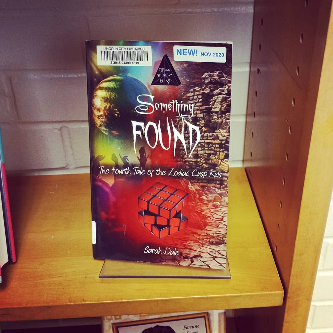 sarahdaleauthor's tweet photo. #Found on the shelves at Bennett Martin!
#SomethingFound #ZodiacCuspKids #magic #mystery #monsters #scifi #ghosts #lnk #teen #ya #book #novella #shortstory #snowywingspublishing https://t.co/YdijCrpuSF