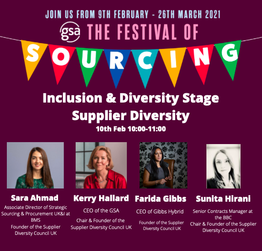 Last chance to register for the Launch of The Council for #SupplierDiversity UK (SDUK) in association with the GSA!

Register now - lnkd.in/dfv7r3M