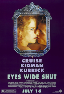 42\\In Eyes Wide Shut, the doctor’s wife is named Alice. And on the poster for the movie she is looking into a mirror.