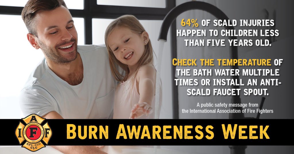 PPFFA3's tweet photo. 2021 Burn Awareness Week

#IAFFSafetyTips #PPFFA https://t.co/Pj8XUCNoGc