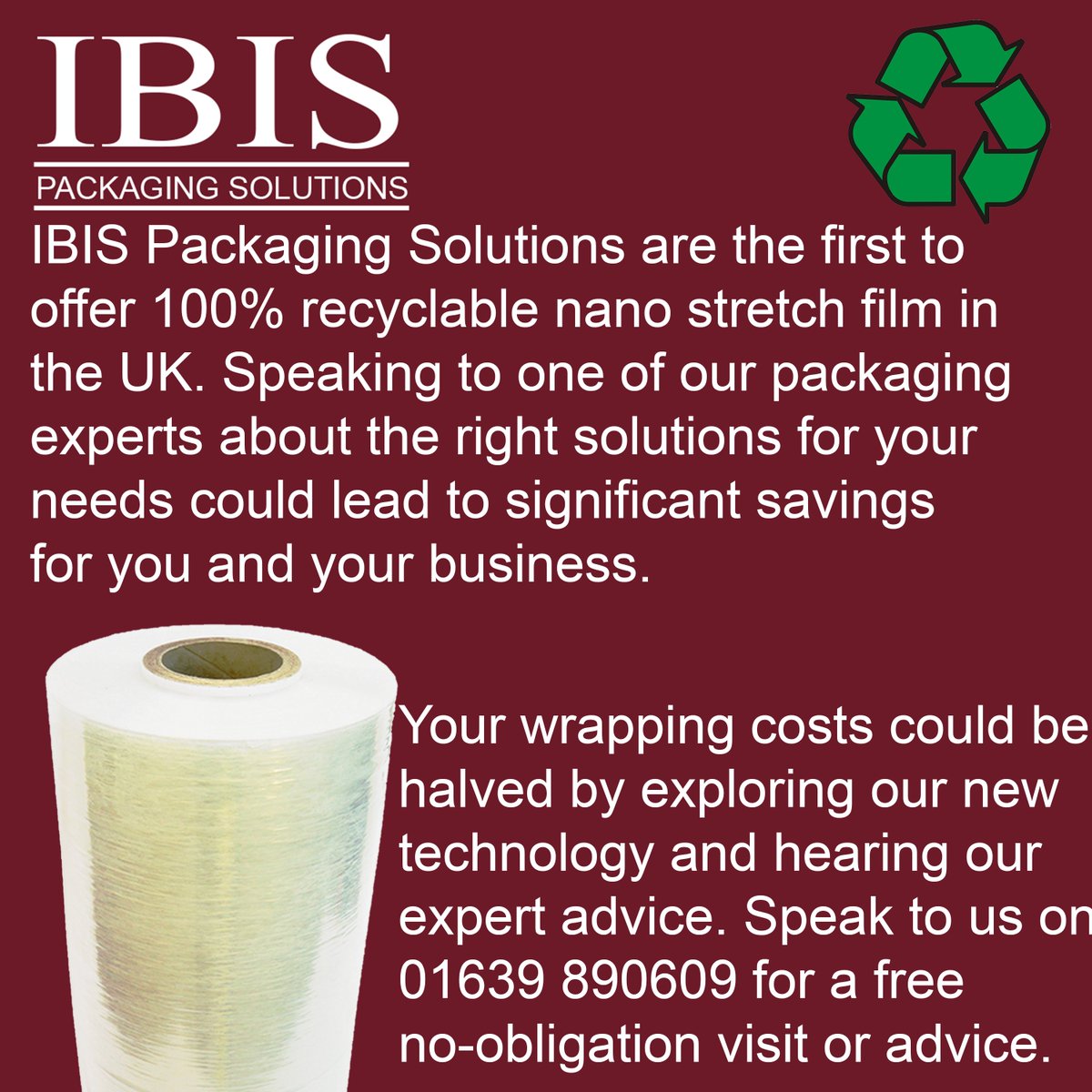 ibispackaging's tweet photo. Not only do we provide high-quality wrapping machines, but our stretch film is 100% recyclable. #StretchFilm #Film #Wrap #Packaging #PackagingSolutions #EnvironmentallyFriendly https://t.co/tF1akv1PRg