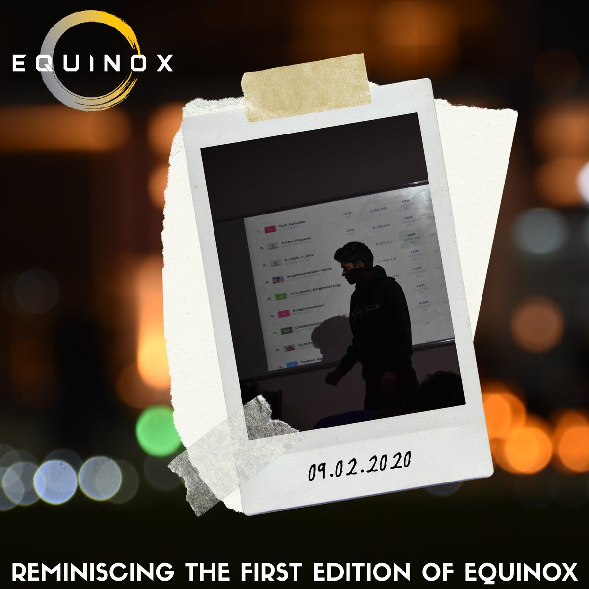equinoxiiitl's tweet photo. #HappyBirthdayEQUINOX  #CherishingTheMemories 
Founded in 2020, Equinox, the annual tech fest of IIIT Lucknow, turns one. 
Equinox began its journey in #2020, stepping towards the technical supremacy and unconventional thinking. Equinox is back with #DoubleZest #DoubleFun. https://t.co/EIkc835bVT