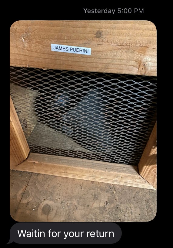J_Puerini's tweet photo. Planning to head to my old fire crew this summer after 8 years working on policy, non-profit work with fire-prone communities, and grad school. Need to put some money away before doctoral work. Got this nice text last night of my locker despite all that time gone. #fireisfamily https://t.co/EwY4ob9EcM