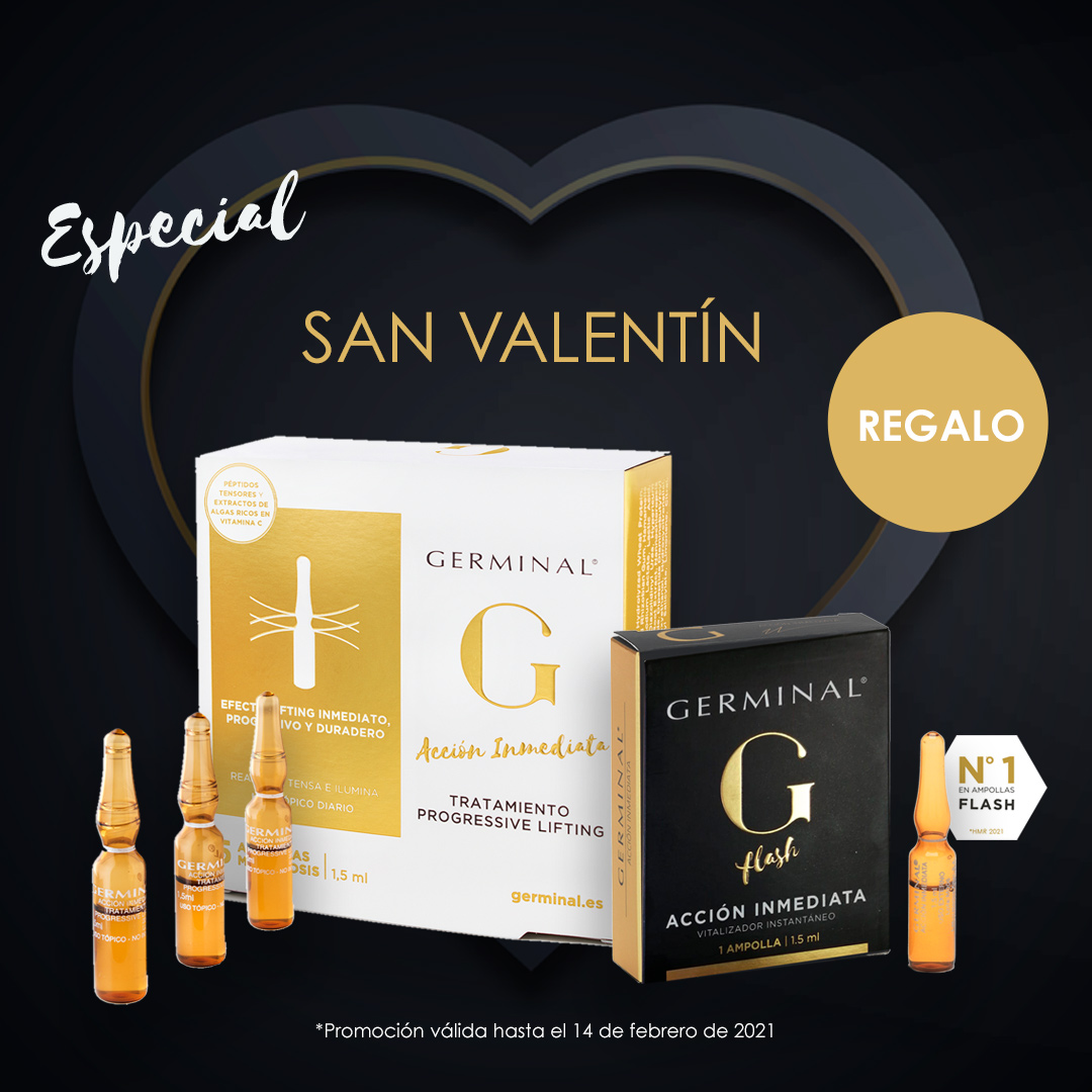 Este San Valentín❤️ siéntete radiante gracias al sérum antiedad diario GERMINAL PROGRESSIVE LIFTING (5 ud) Difumina arrugas y líneas de expresión gracias a su efecto lifting inmediato y progresivo. De regalo LA AMPOLLA FLASH Nº1 DEL MERCADO bit.ly/3q8Qrj2