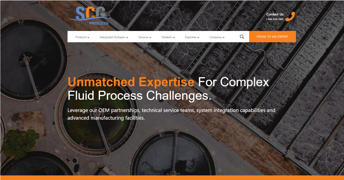 We are excited to announce the launch of new website - scgprocess.com.  Leading solutions for pumps, large rotating equipment rebuilds, chemical feed &amp; control and more.  Let us know what you think.