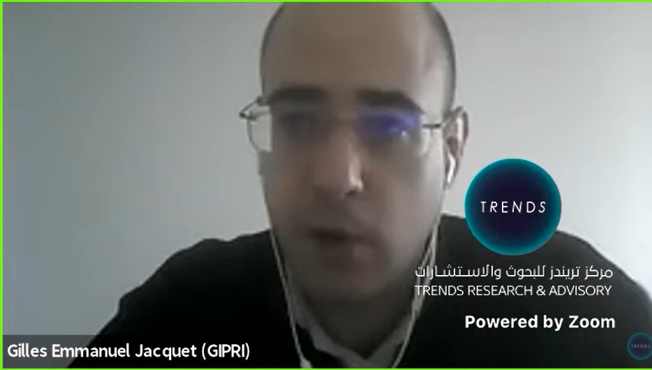 TrendsRA's tweet photo. #WATCHNOW: Gilles-Emmanuel Jacquet, #Switzerland, highlights the virtues of a #Global_System to Promote #Human_Fraternity during @TrendsRA E-discussion:
#Peace #Security #Global_Culture 
https://t.co/kLHqW5RBdt https://t.co/sMwuGOzpwl