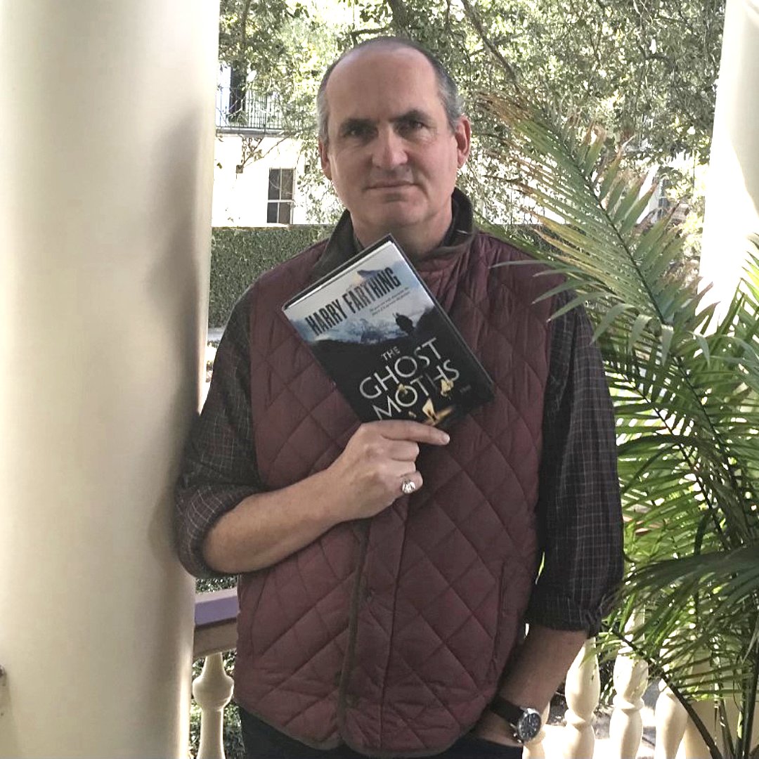 BlackstoneAudio's tweet photo. Happy #pubday to @HarryFarthing1: THE GHOST MOTHS is available NOW in ebook, audiobook + hardcover format! 

"I have traveled many of the paths that my characters take within THE GHOST MOTHS...I hope you enjoy this read as much as I enjoyed writing it."

https://t.co/6iXIDL6Bfu https://t.co/J6JaE7xyGT