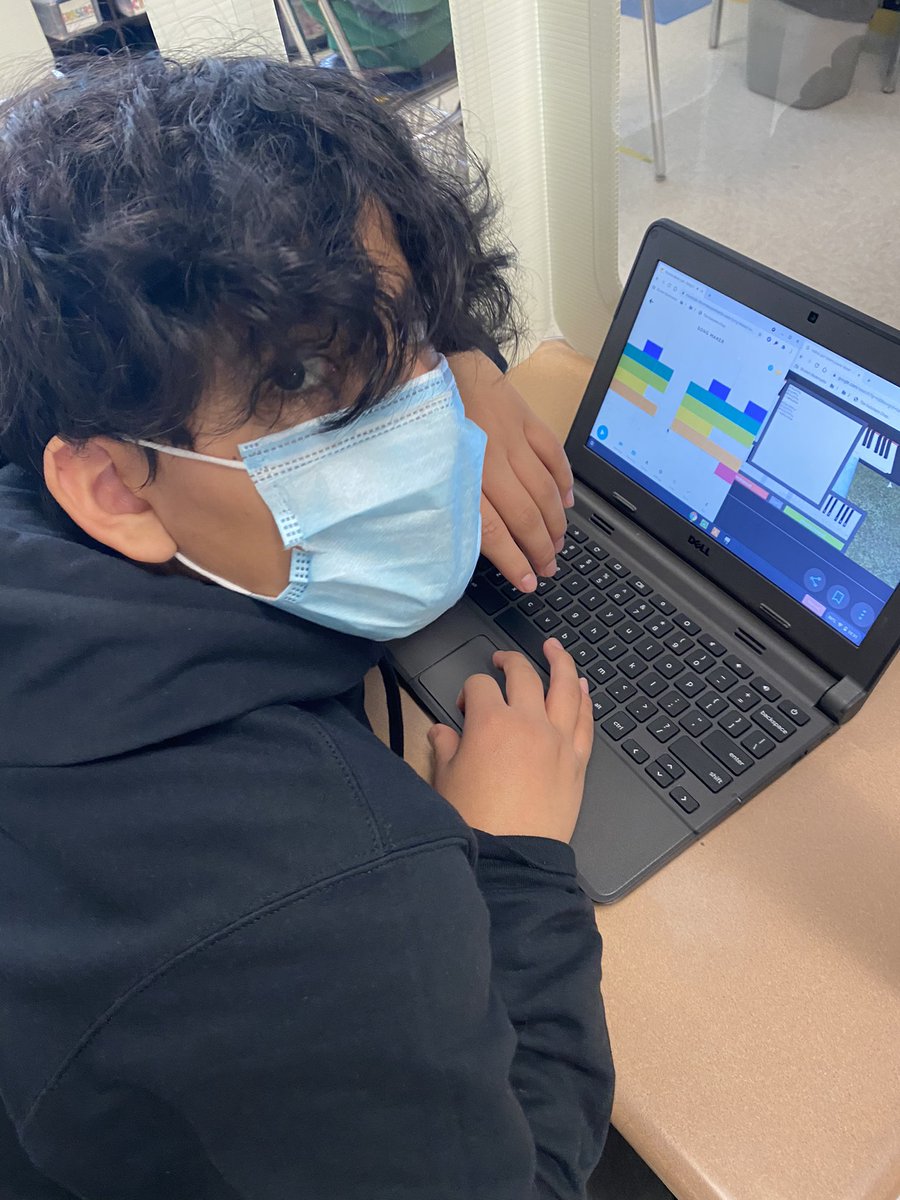awassonmusic's tweet photo. Experimenting with Chrome Music Lab in General Music 8. After February Break, we will be creating some original songs using Song Maker! 🎶 #thisisbms https://t.co/JJSvlghW5n