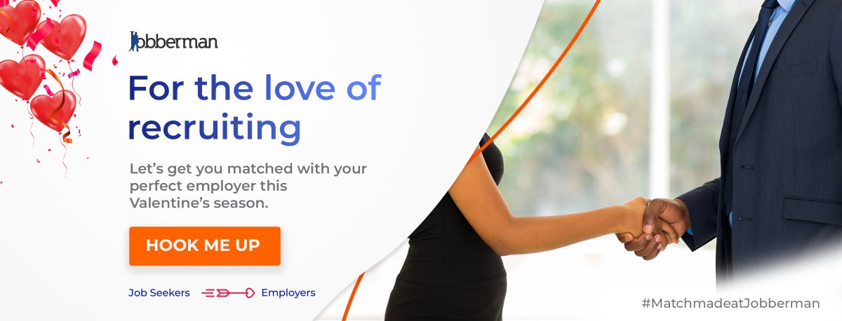 Jobbermandotcom's tweet image. It’s the season of love and rather than looking to get hooked with bae, why not get matched with your dream job? 👀
First, you need to get the right skills.
Start here&amp;gt;&amp;gt;&amp;gt; jobberman.com/softskills

#MatchmadeatJobberman #JobbermanNigeria