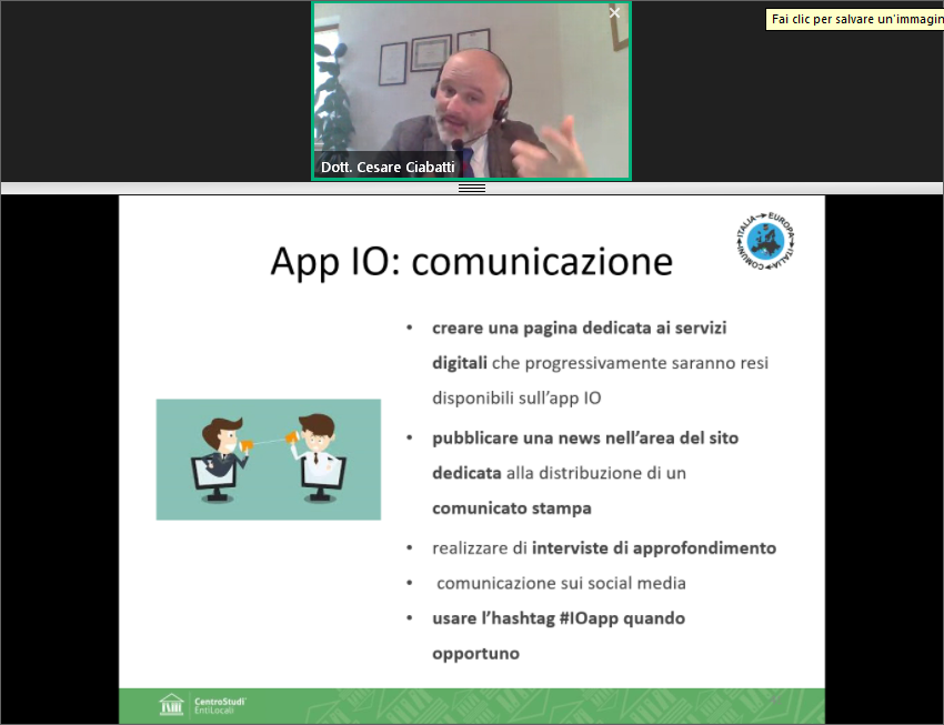 Entilocali_o's tweet photo. Ultima lezione in #LiveStreaming del Master per Responsabili della Transizione al #Digitale
Dall'11 Febbraio al via i Focus operativi 💻 https://t.co/U232IWkGjx
Nel #Webinar di oggi: 📋 La #modulistica elettronica intelligente 📋 La firma con #Spid https://t.co/sKBALxnWUW