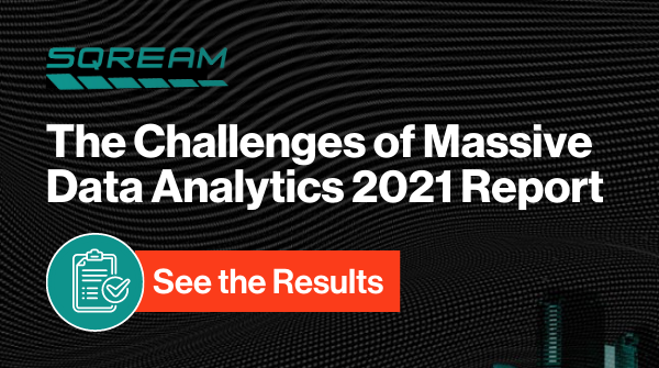 davidakka's tweet photo. The results are in from SQream's 2021 'The Challenges of Massive Data Analytics Report.' The big news? Find out here: https://t.co/FYWrPcolcW #bigdataanalytics https://t.co/dAQniVG5xV