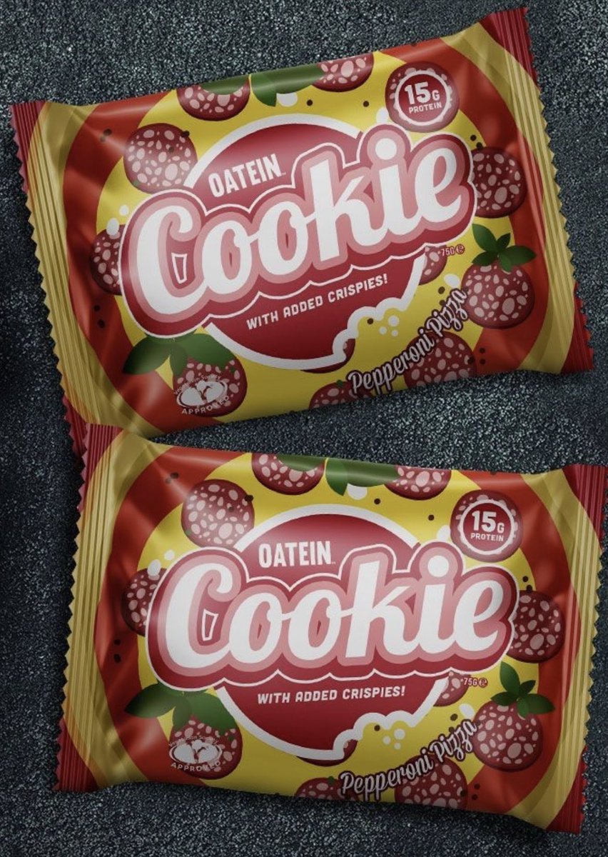 oateinsnacks's tweet image. So, Pepperoni 🍕 Pizza 🍕 Flavour Cookie 🍪 it is then 😆 

#NationalPizzaDay 
#tuesdaymotivations