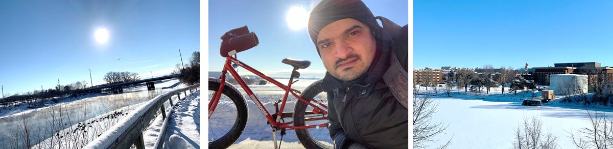 Nirav_Dhanesha's tweet photo. Beautiful day here at @uiowa for biking along the #IowaRiver #FatBike #WINTER -21 C https://t.co/Z8v51sTvUR