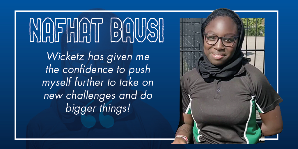LordsTaverners's tweet photo. Nafhat &amp; her friends are clear that the support offered by Wicketz has given them opportunities to develop as individuals; they have made new friends &amp; become more outgoing &amp; open.

She has also recently been awarded a High Sheriff’s Citizenship Award.

👉 https://t.co/8E7qNR4e06 https://t.co/2qeolQWcwo